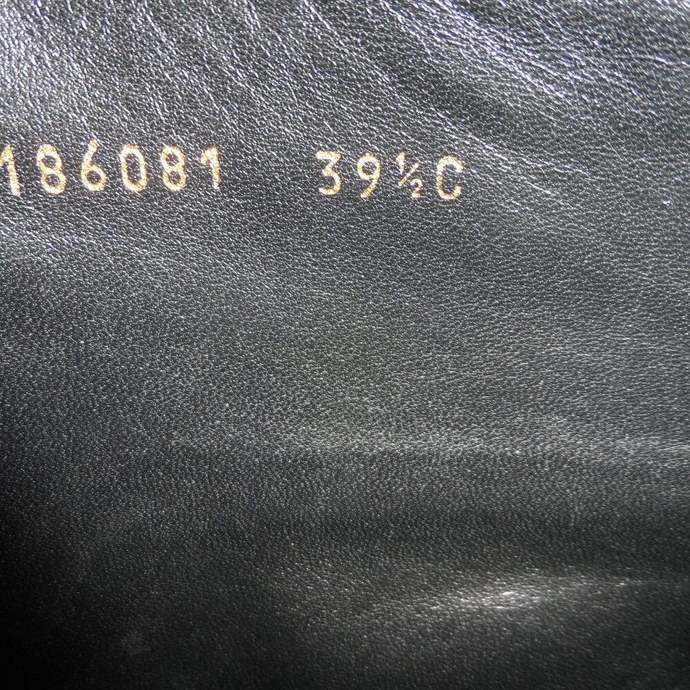 Gucci Black Leather Knee-High Platform Boots Size 39.5C - Picture 6 of 16